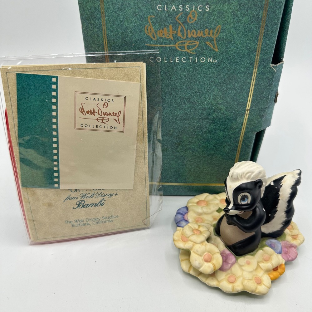 WDCC Disney Bambi Flower Skunk Oh Gosh Figurine with Box and COA